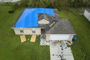 Georgia home damaged after hurricane