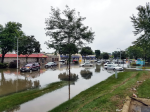 Flooded street